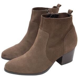 Crown Vintage Brown Suede Saleen Ankle Boots Size 8